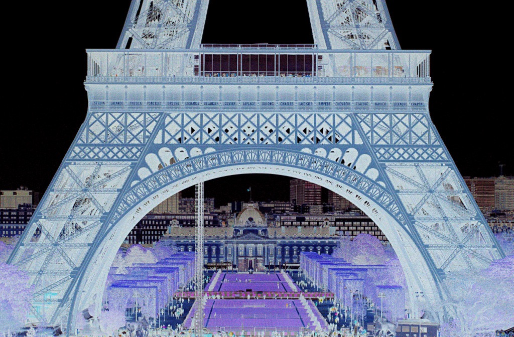 © J. Wallace Inverted Reality-Framed By Eiffel Tower