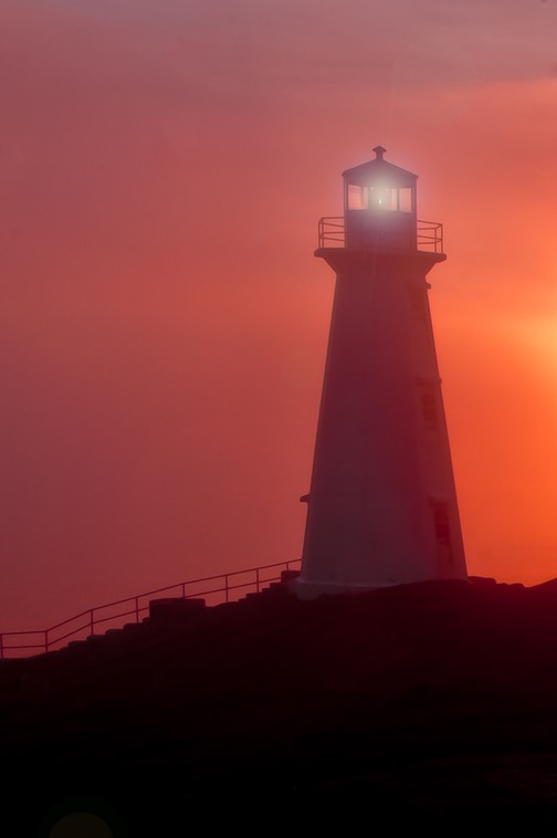 © M Littlewood Foggy Sunrise at Cape Spear, NFLD