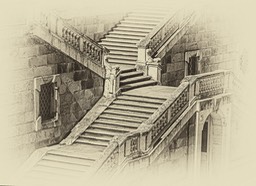 Church Stairs Madrid -- Anthony Schatzky