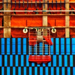 John Wallace - Hudson Yards - Conveyor in Red and Blue