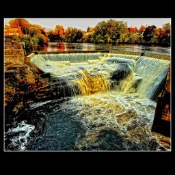 Maureen Littlewood - Waterfall and Mill at Waterdown NY